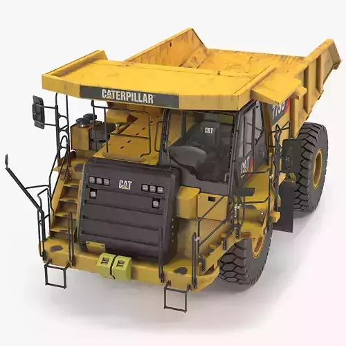 Caterpillar 775G Off Highway Truck Dirty 3D model