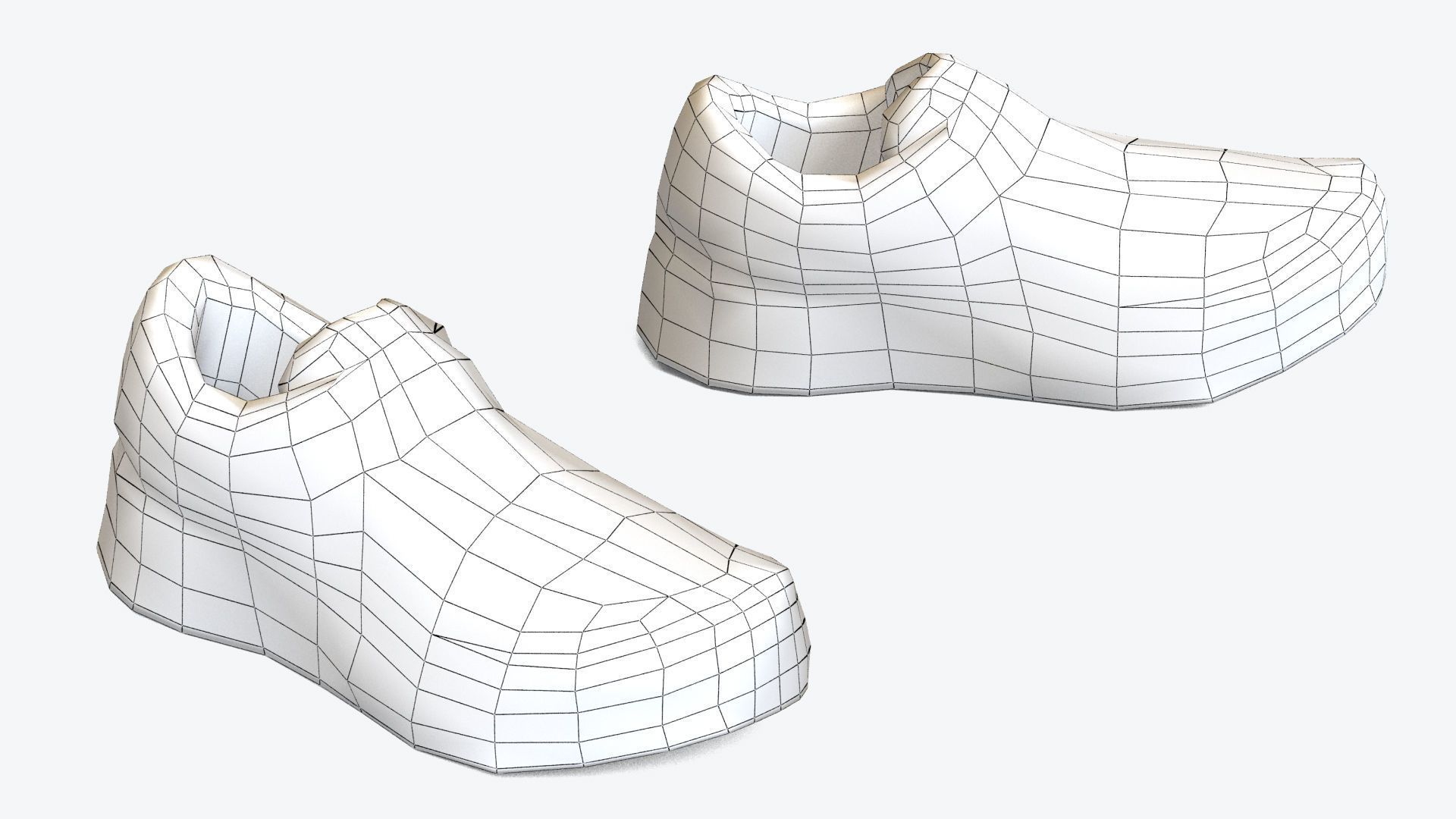 Footwear ASICS - 3d Model Low-poly 3D model_17