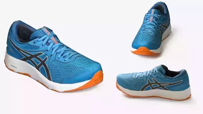 Footwear ASICS - 3d Model Low-poly 3D model