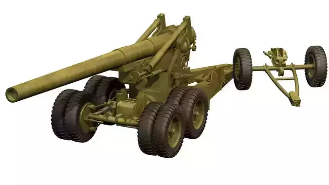 155mm Artillery connon 3D model