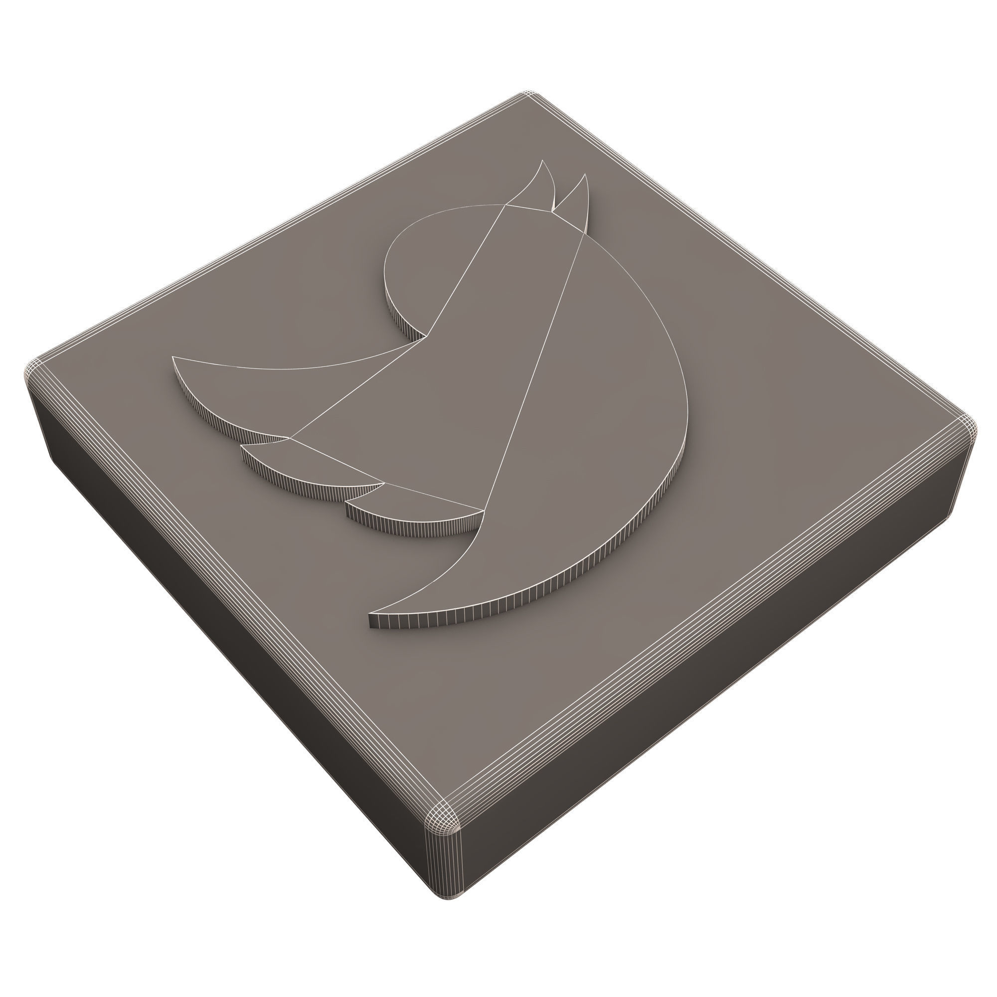 Social Media Logo Low-poly 3D model_8