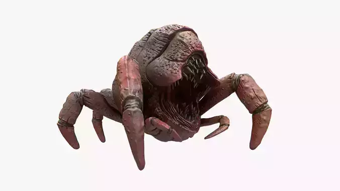 Crab Creature  Low-poly 3D model
