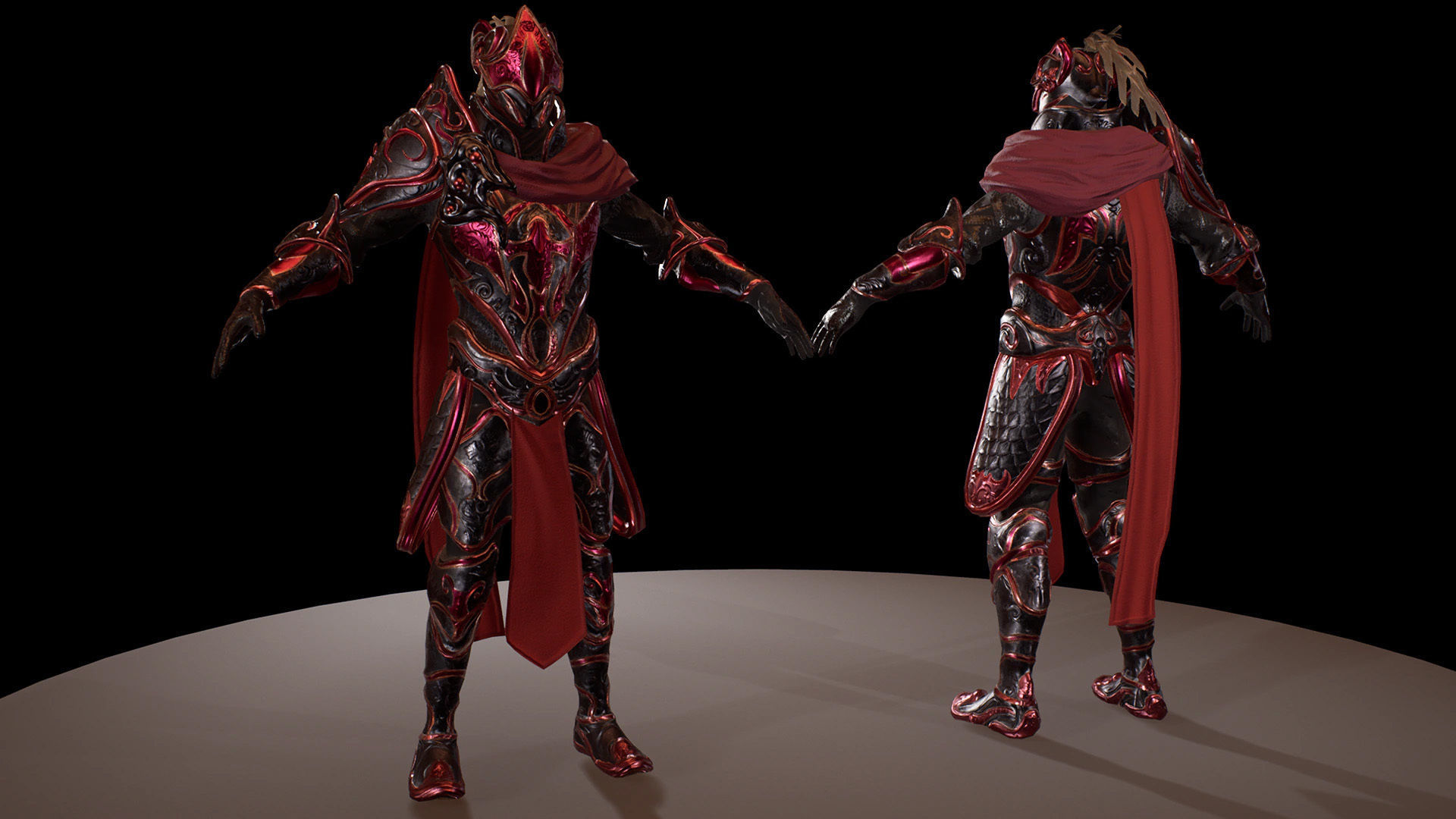 RPG Fantasy Knight Low-poly 3D model_7