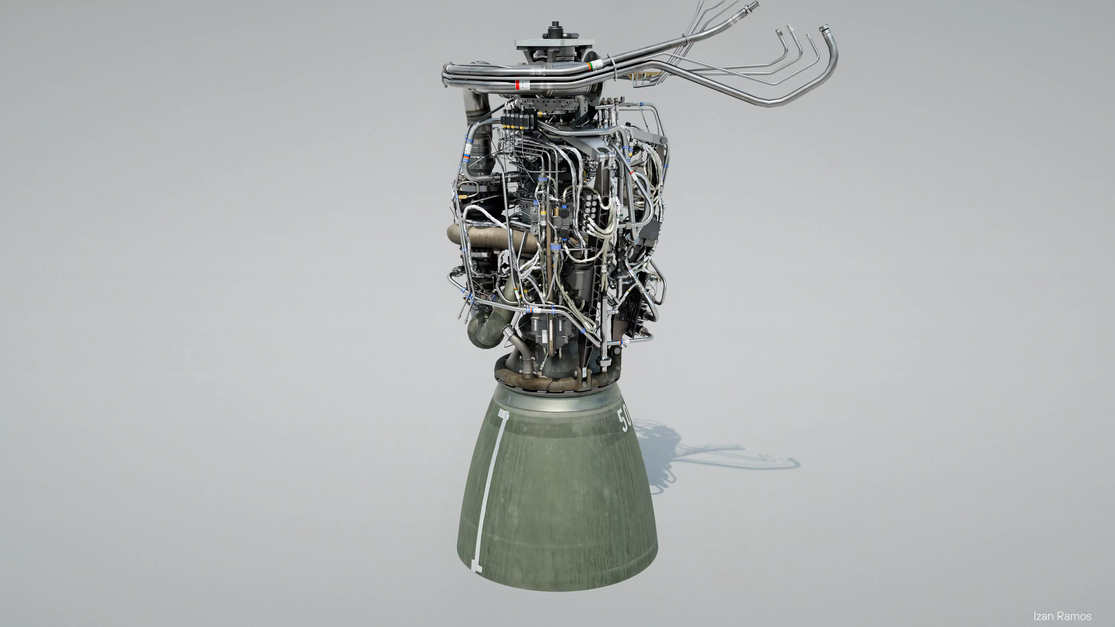 Raptor Engine SN50 3D model