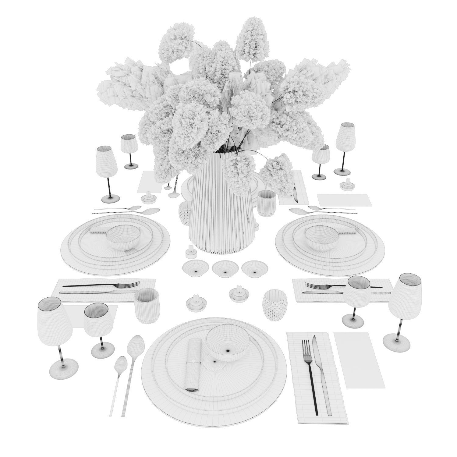 tableware set6 3D model_4