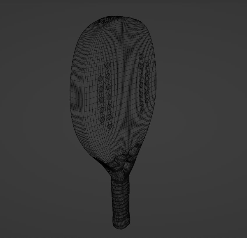 Beach tennis racket 3D model_7