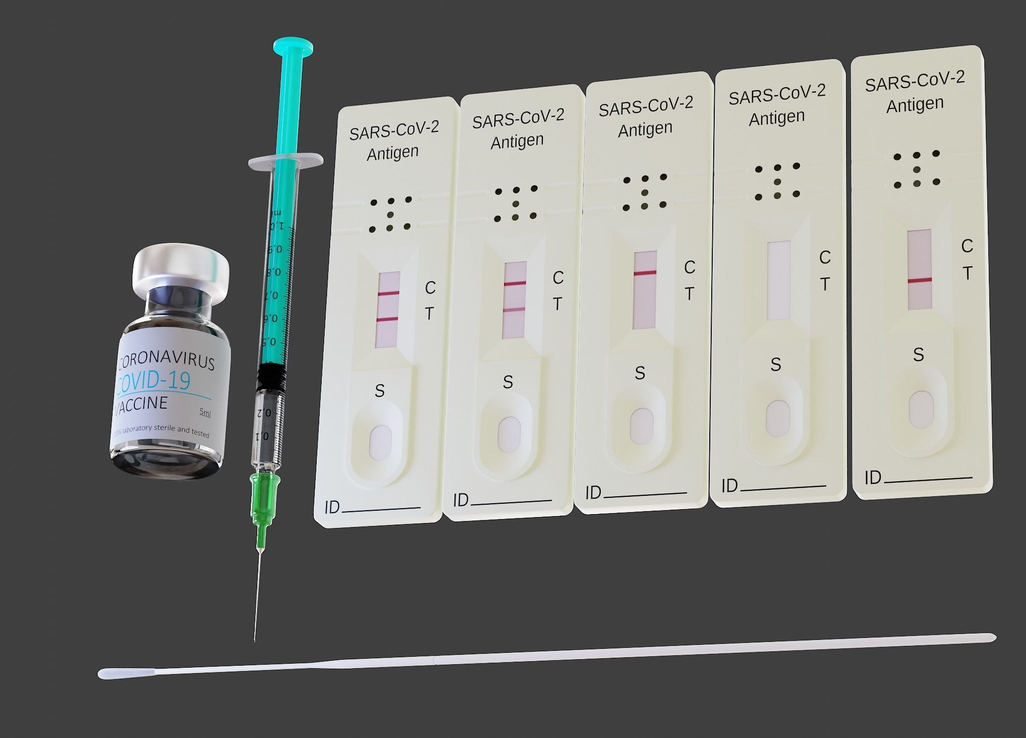 COVID-19 set syringe test kit 3D model_6