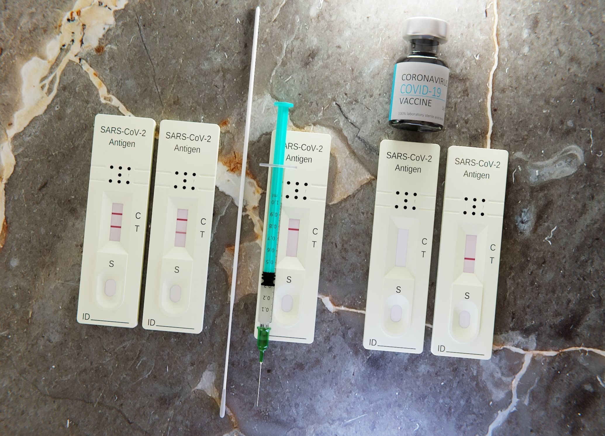 COVID-19 set syringe test kit 3D model_10