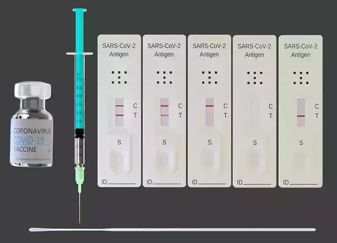 COVID-19 set syringe test kit