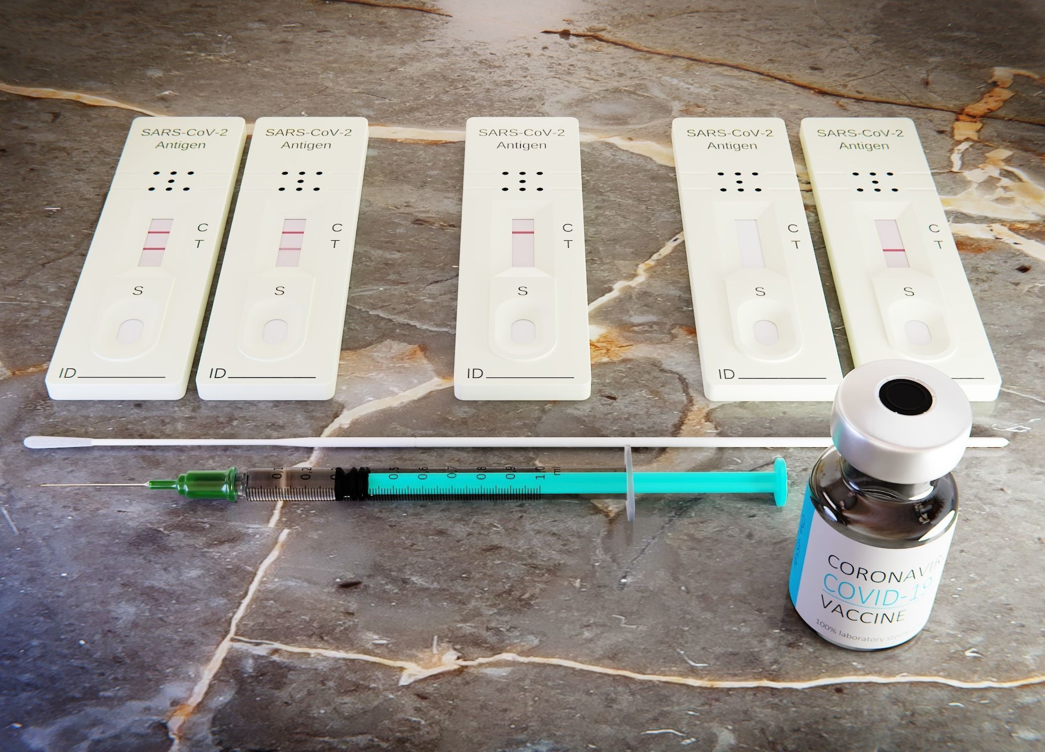 COVID-19 set syringe test kit 3D model_8