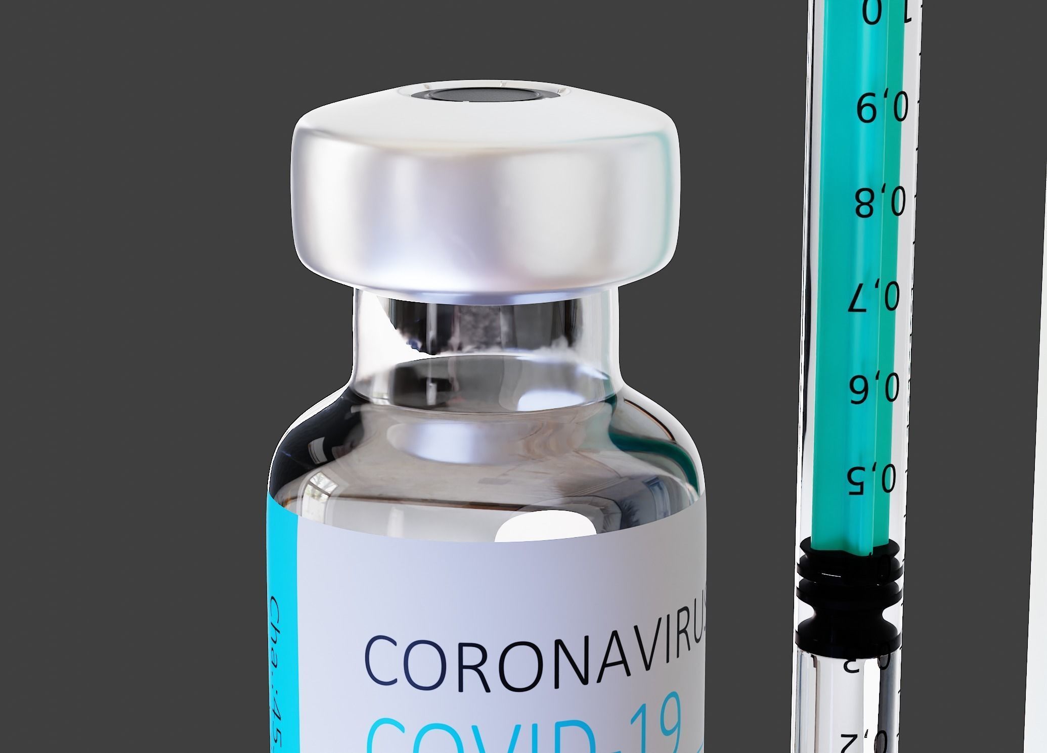COVID-19 set syringe test kit 3D model_2