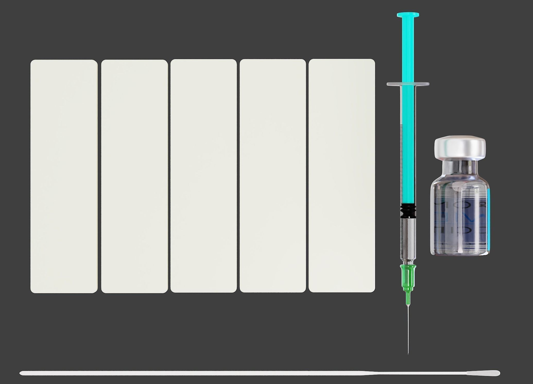 COVID-19 set syringe test kit 3D model_1