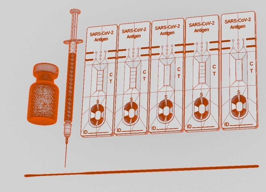 COVID-19 set syringe test kit 3D model_18