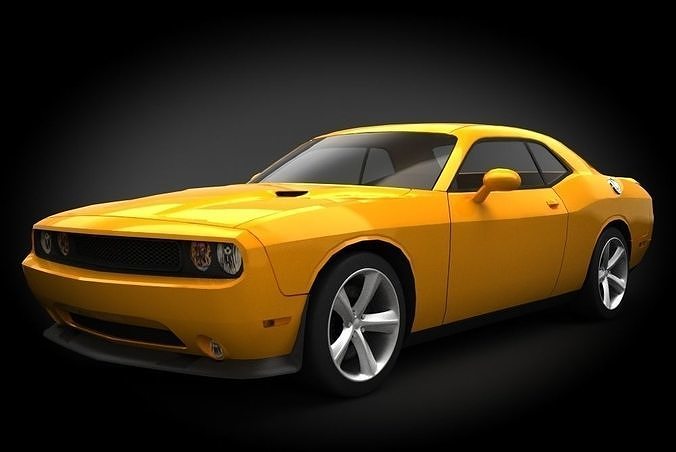 Dodge Challenger SRT8 Low-poly 3D model