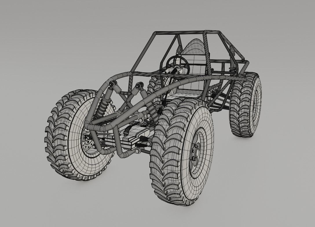 Buggy offroad 3D model_4