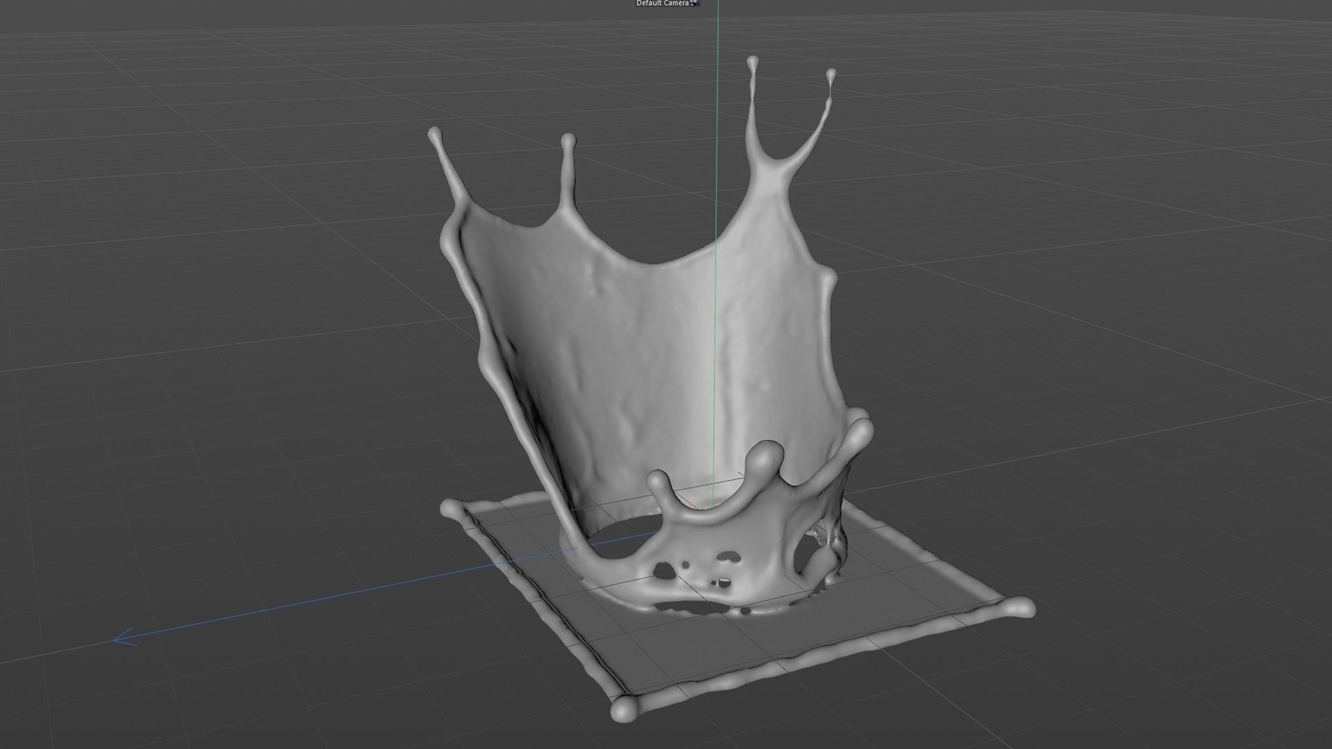 Crown Splash Animated 3D model_11