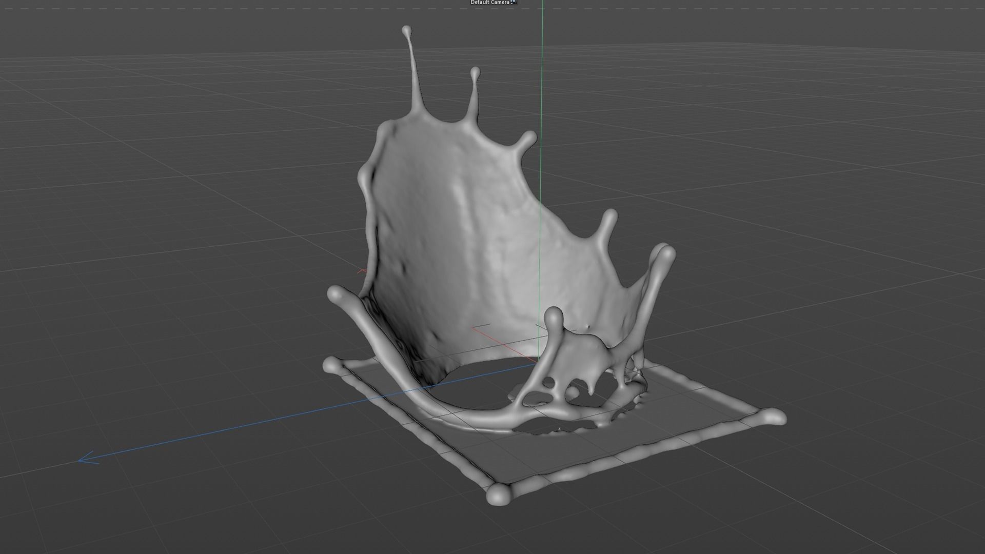Crown Splash Animated 3D model_10