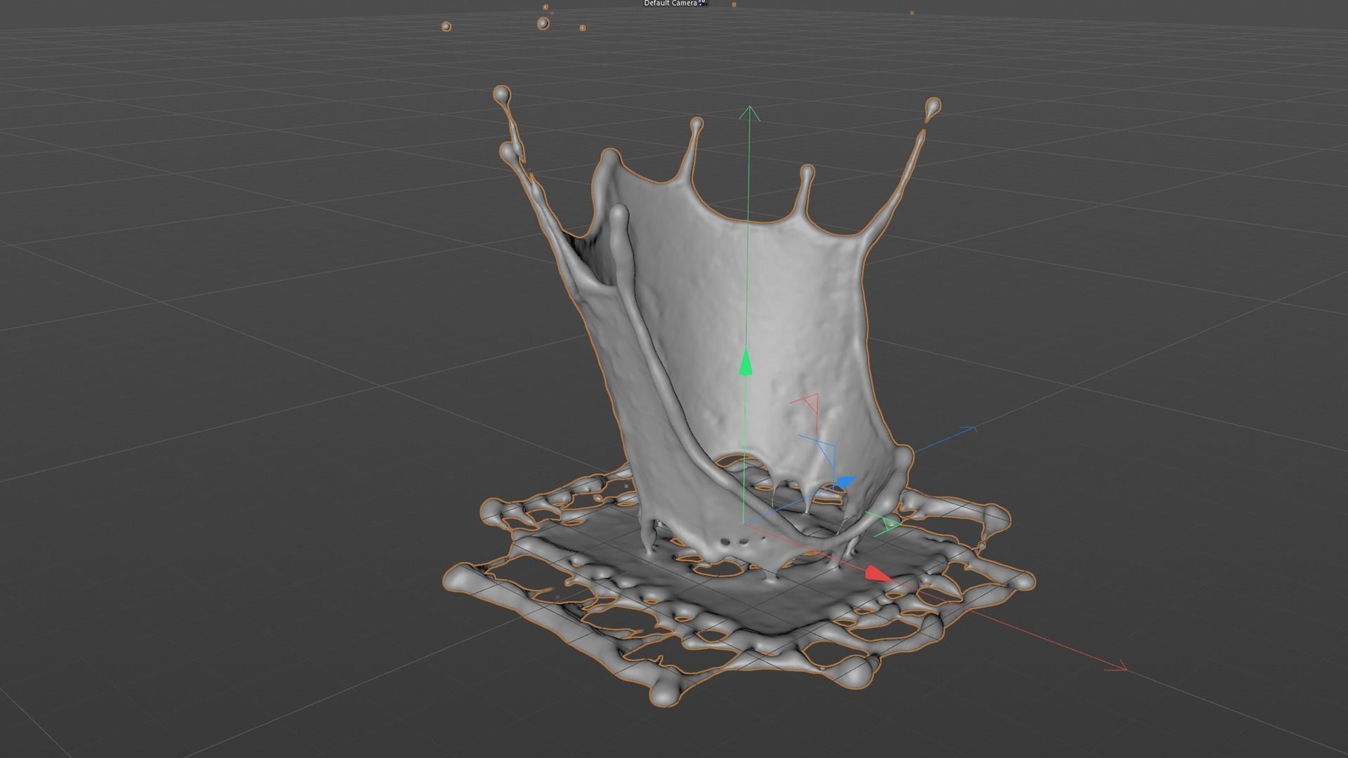 Crown Splash Animated 3D model_12