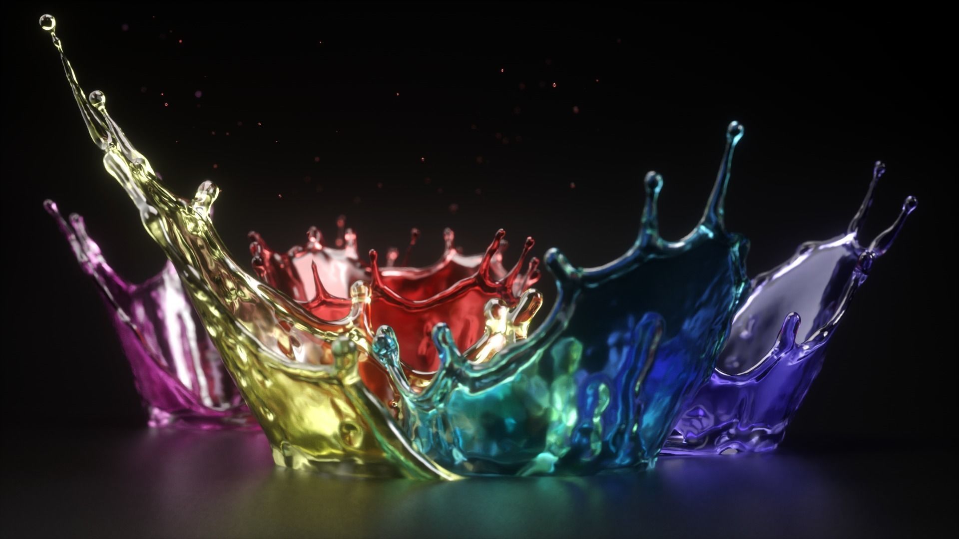 Crown Splash Animated 3D model_2