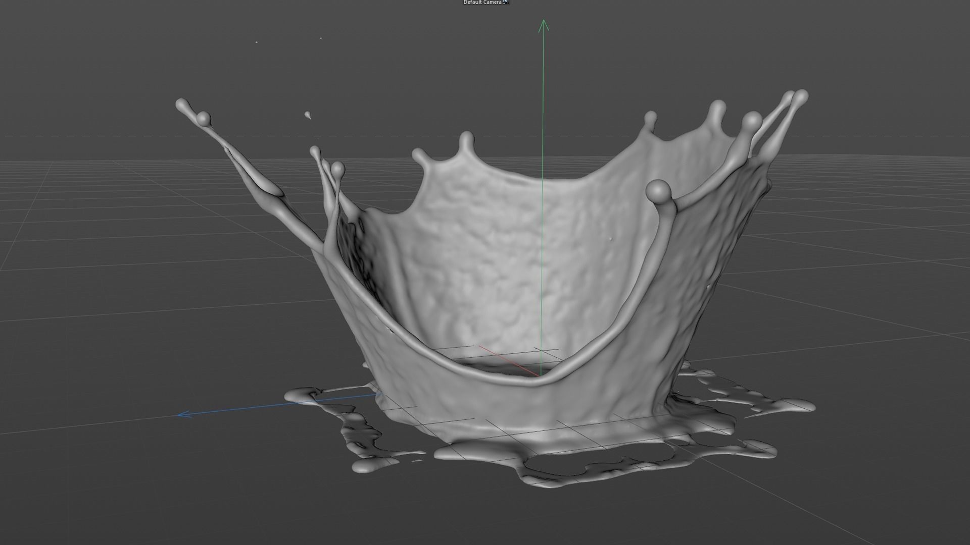 Crown Splash Animated 3D model_7