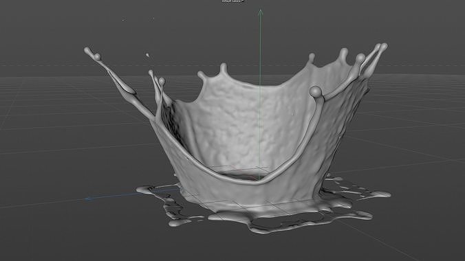 Crown Splash Animated 3D model 7
