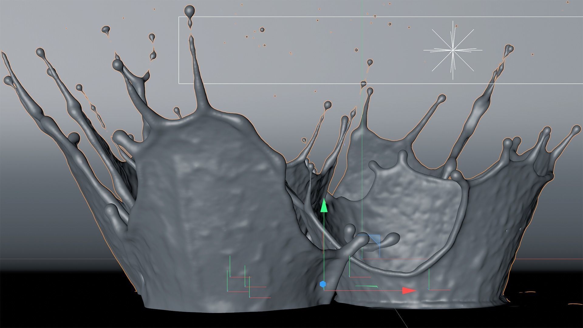 Crown Splash Animated 3D model_5