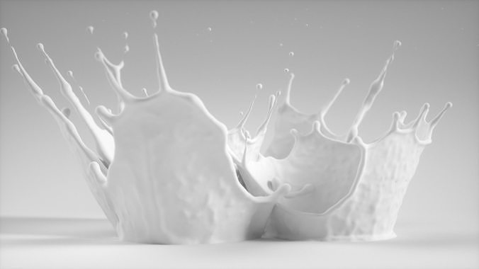 Crown Splash Animated 3D model 4