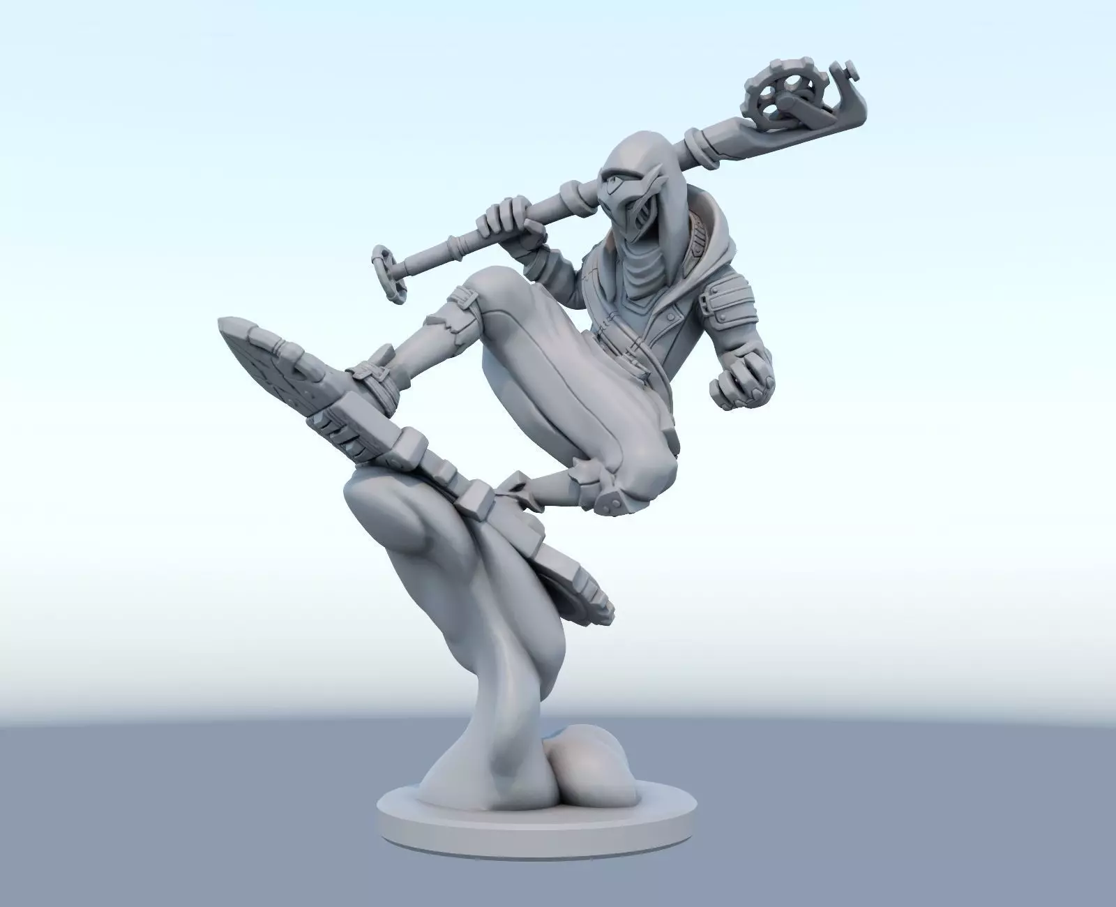 ekko firelight arcane League of Legends 3D print model 3D print model