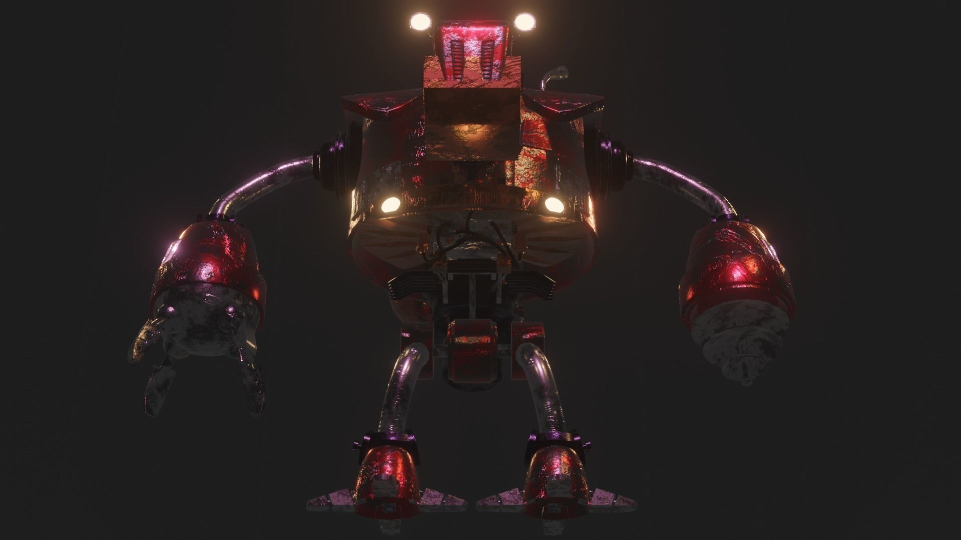 Sci-Fi  Robot pudge 3D model 3D model_6
