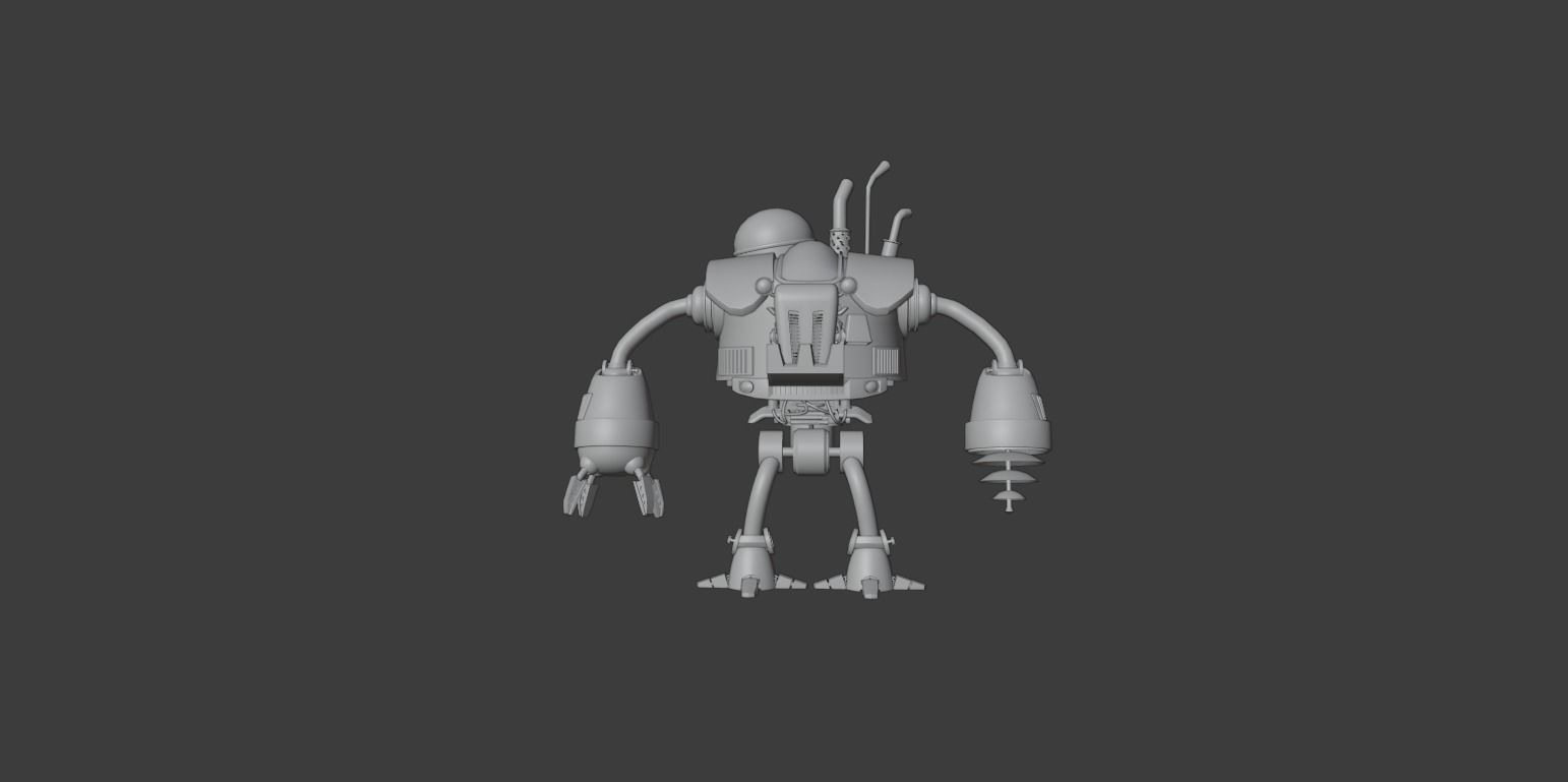 Sci-Fi  Robot pudge 3D model 3D model_7