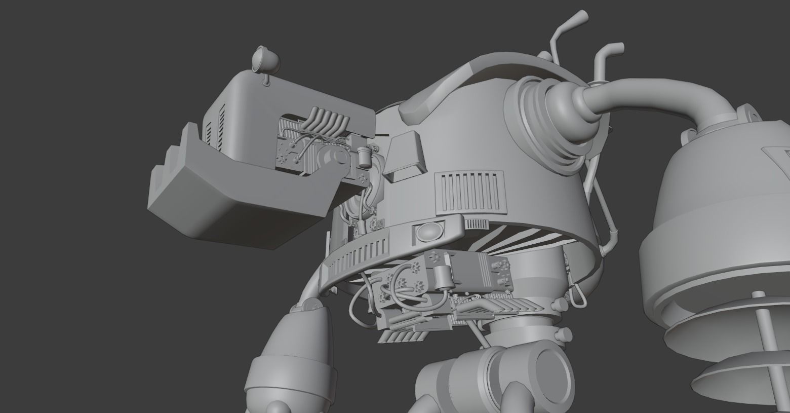 Sci-Fi  Robot pudge 3D model 3D model_9