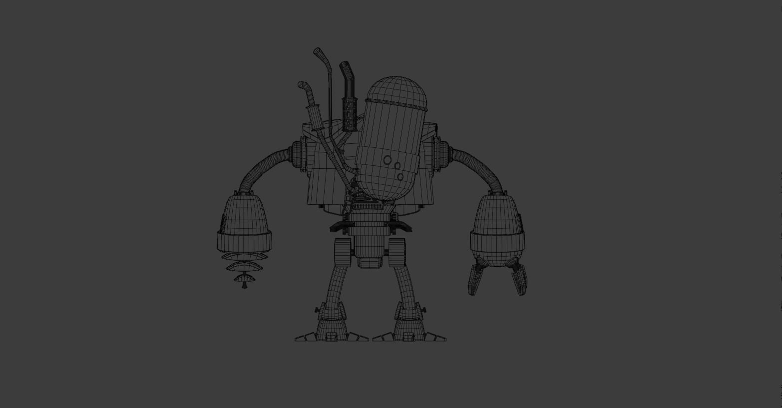 Sci-Fi  Robot pudge 3D model 3D model_15