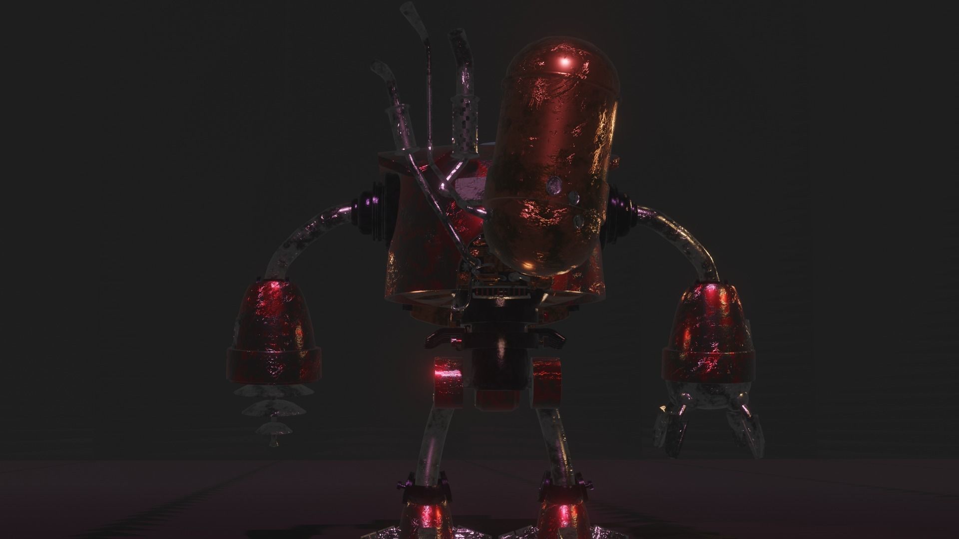 Sci-Fi  Robot pudge 3D model 3D model_5