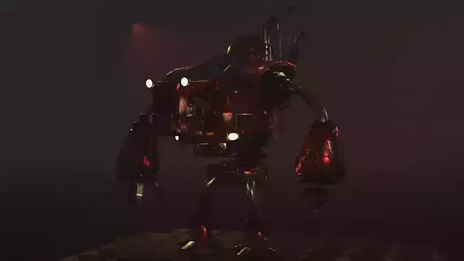 Sci-Fi  Robot pudge 3D model