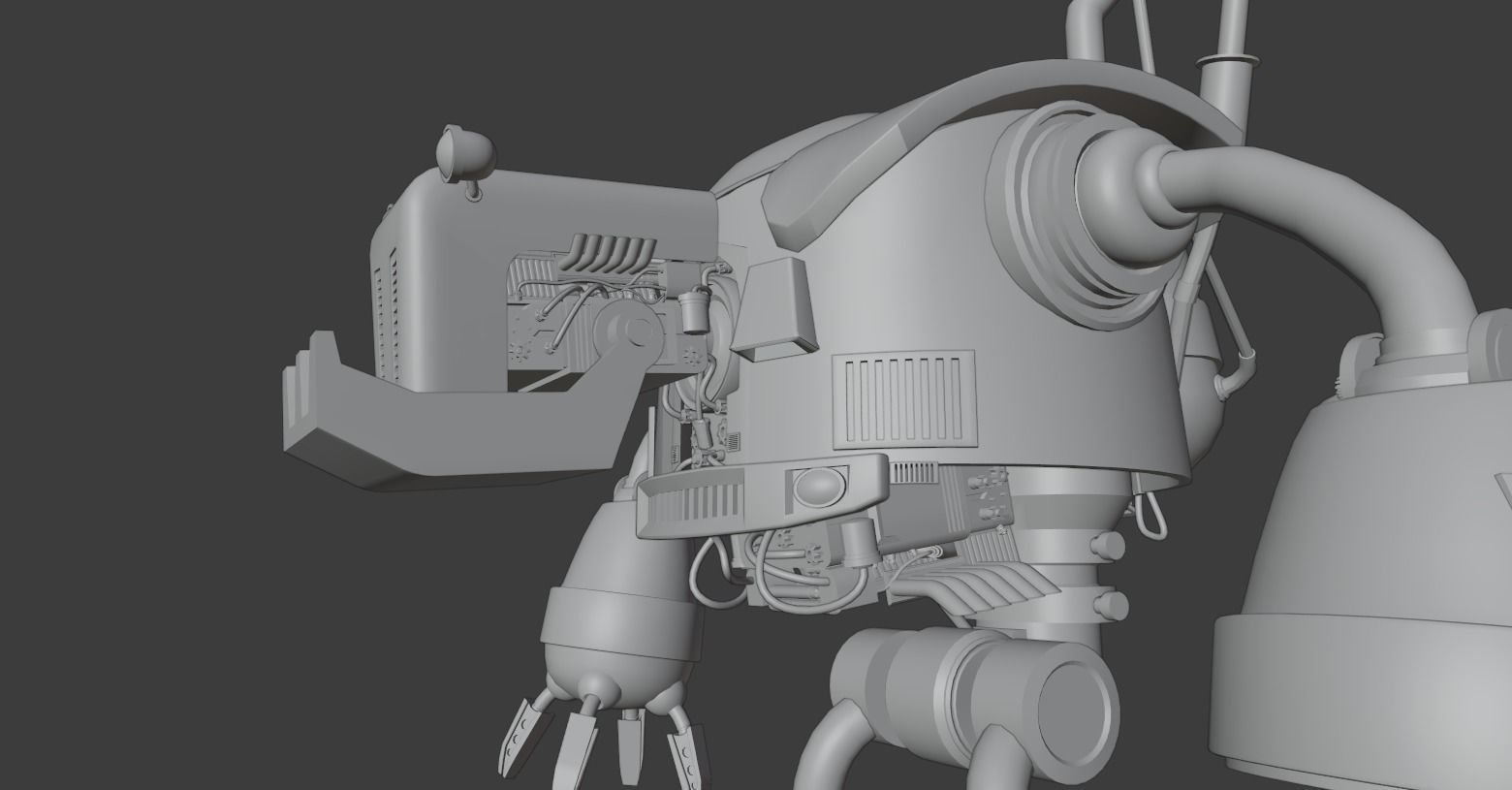 Sci-Fi  Robot pudge 3D model 3D model_8