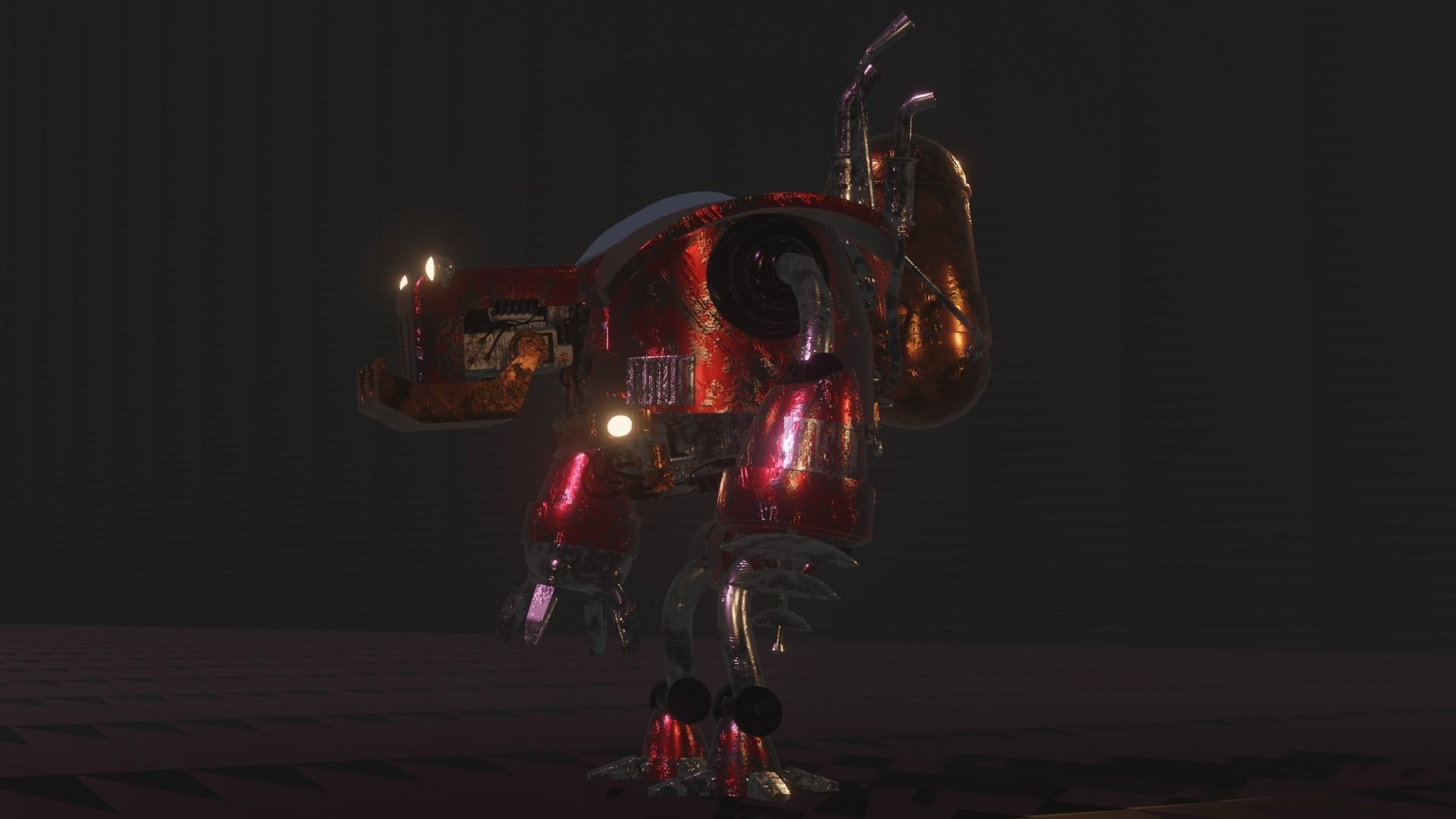 Sci-Fi  Robot pudge 3D model 3D model_4