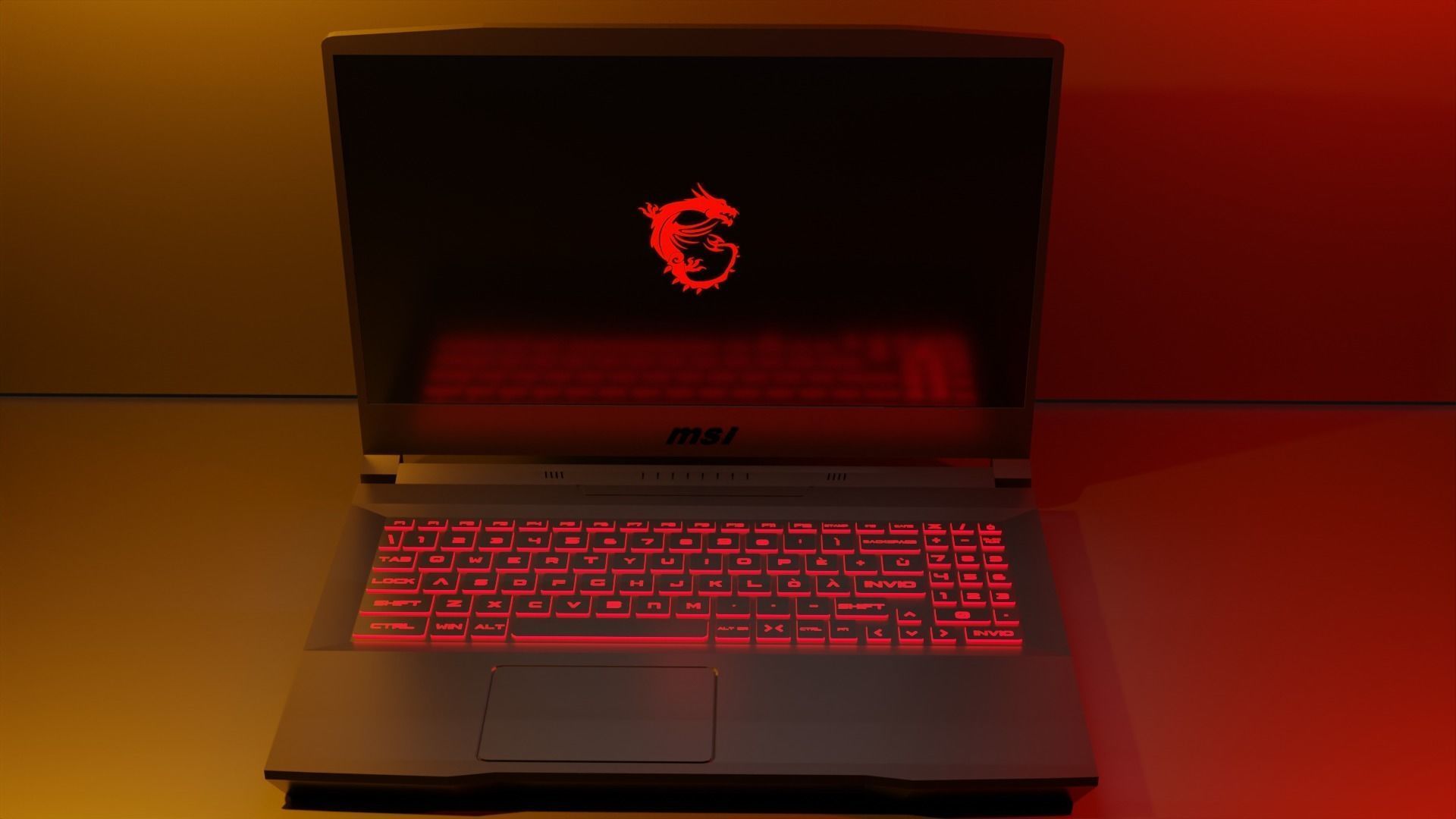 MSI Katana GF66 Low-poly 3D model_1