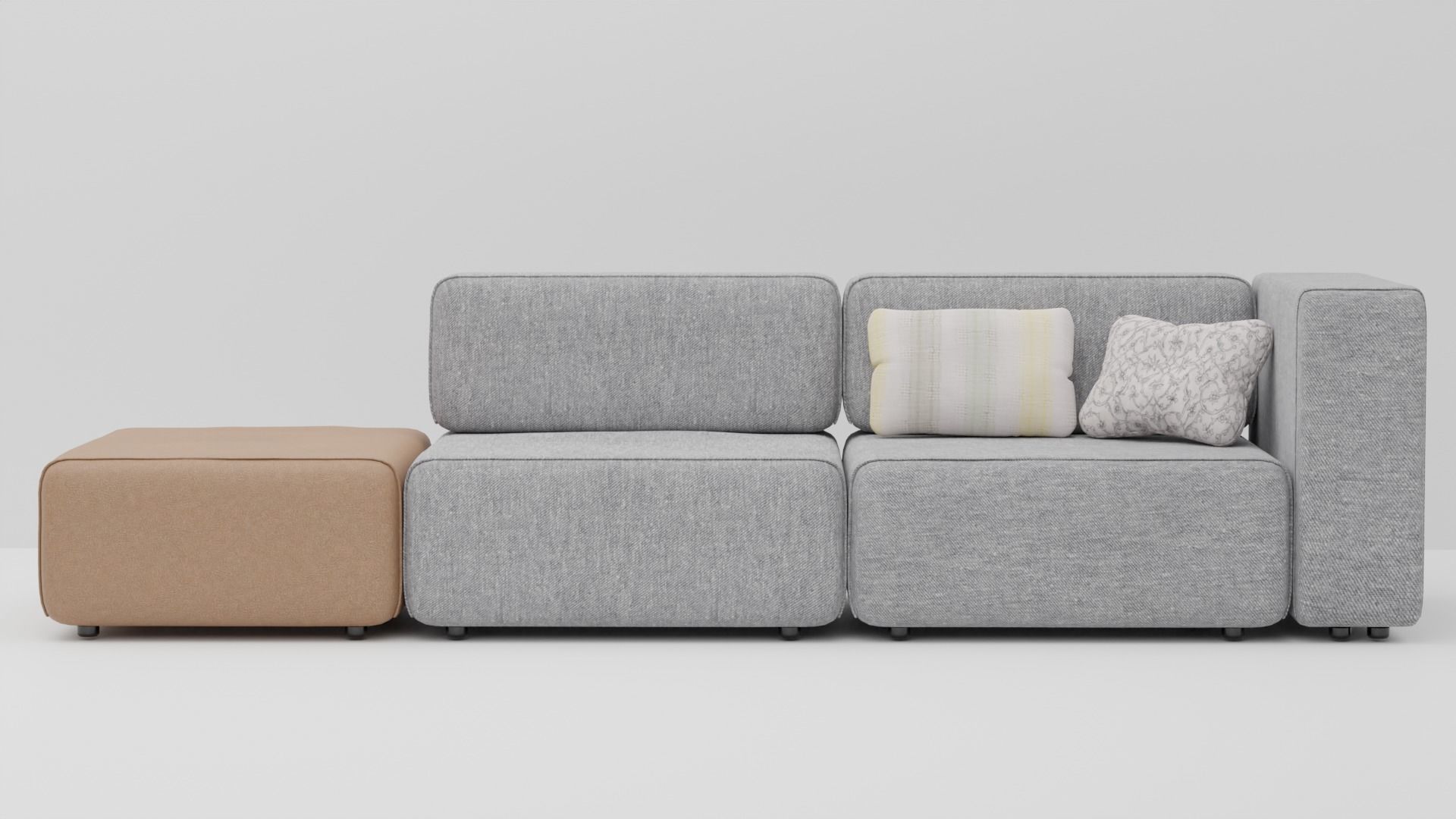 COUCH SOFA Low-poly 3D model_2