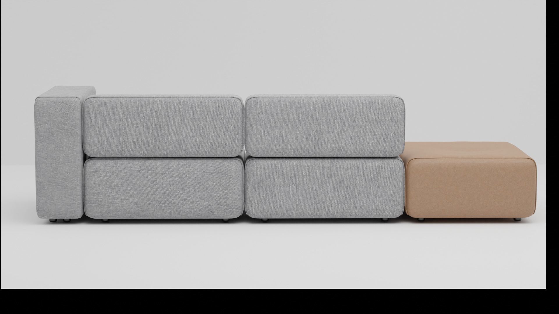COUCH SOFA Low-poly 3D model_4