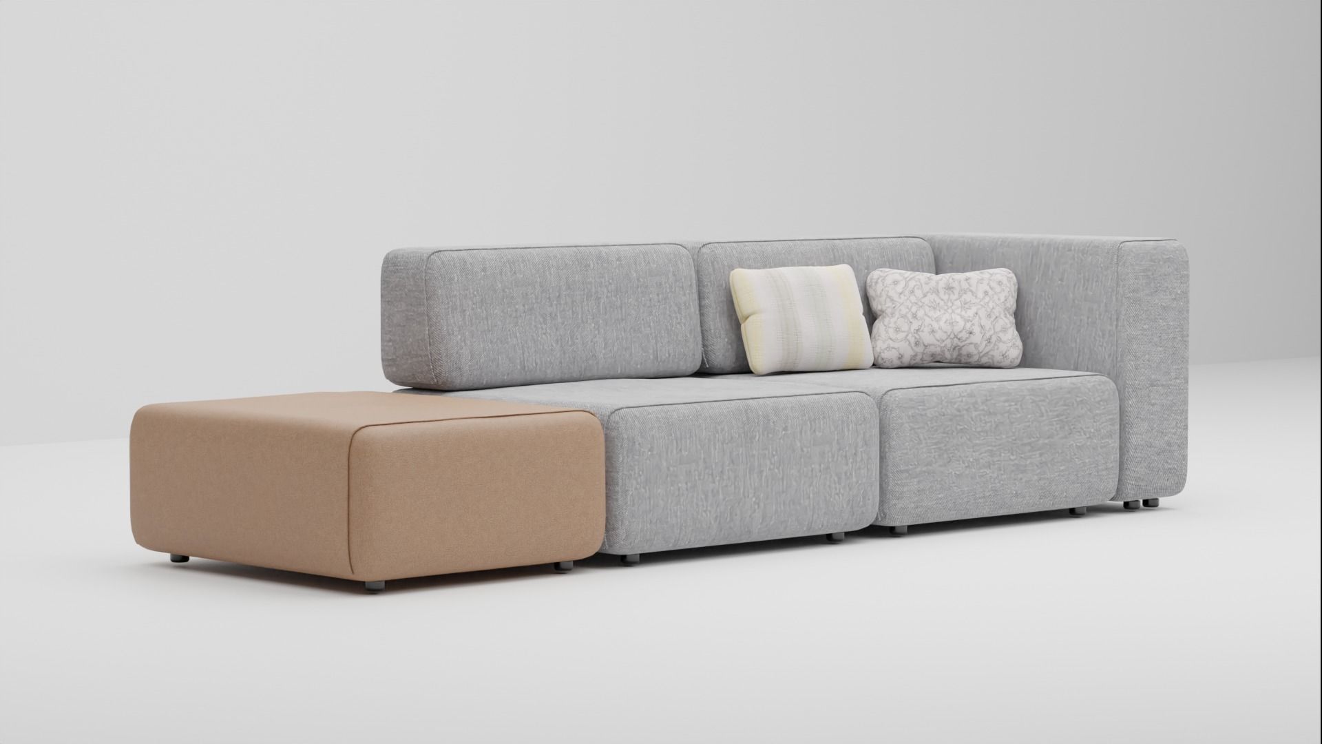 COUCH SOFA Low-poly 3D model_6