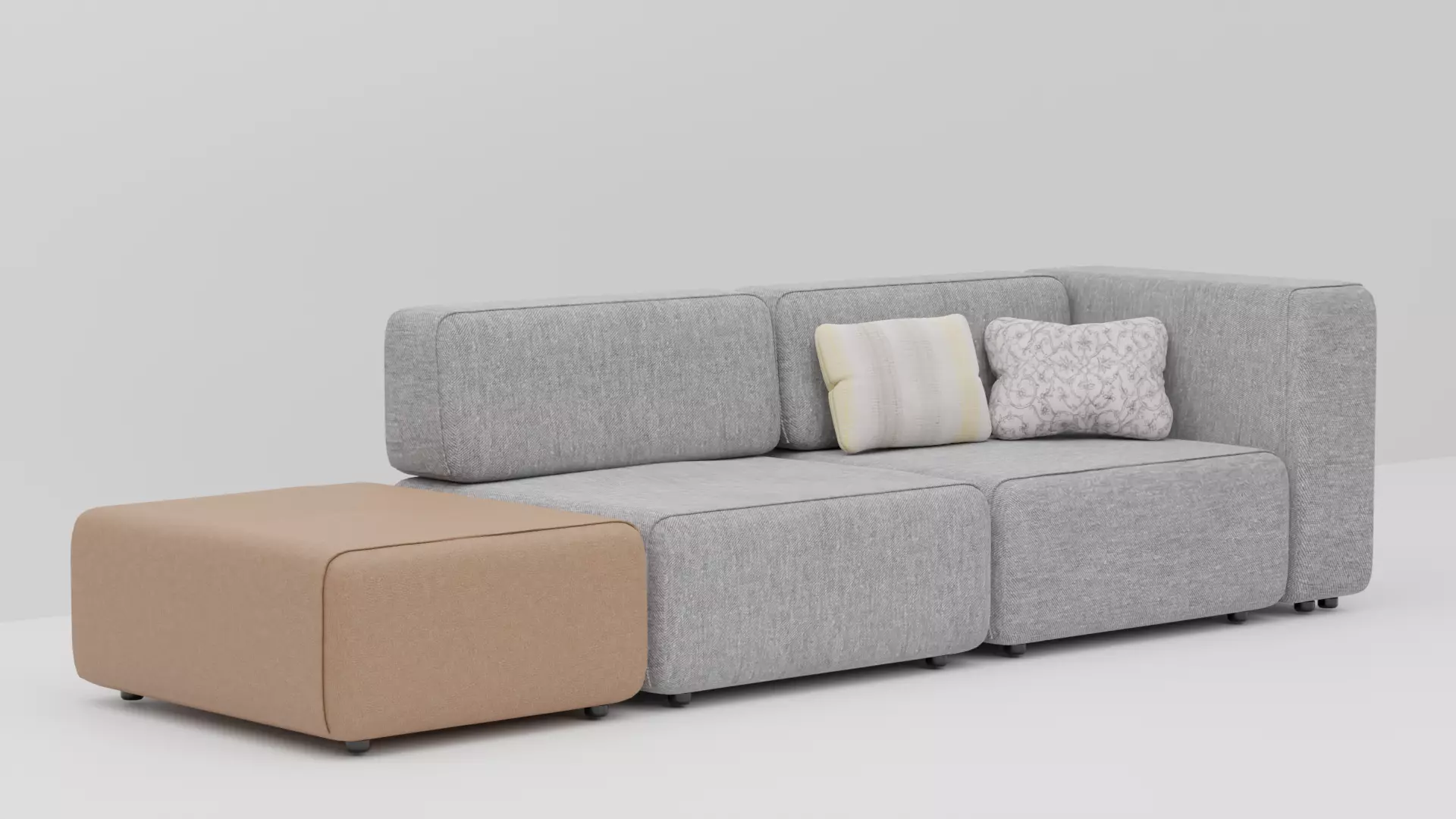 COUCH SOFA Low-poly 3D model_0