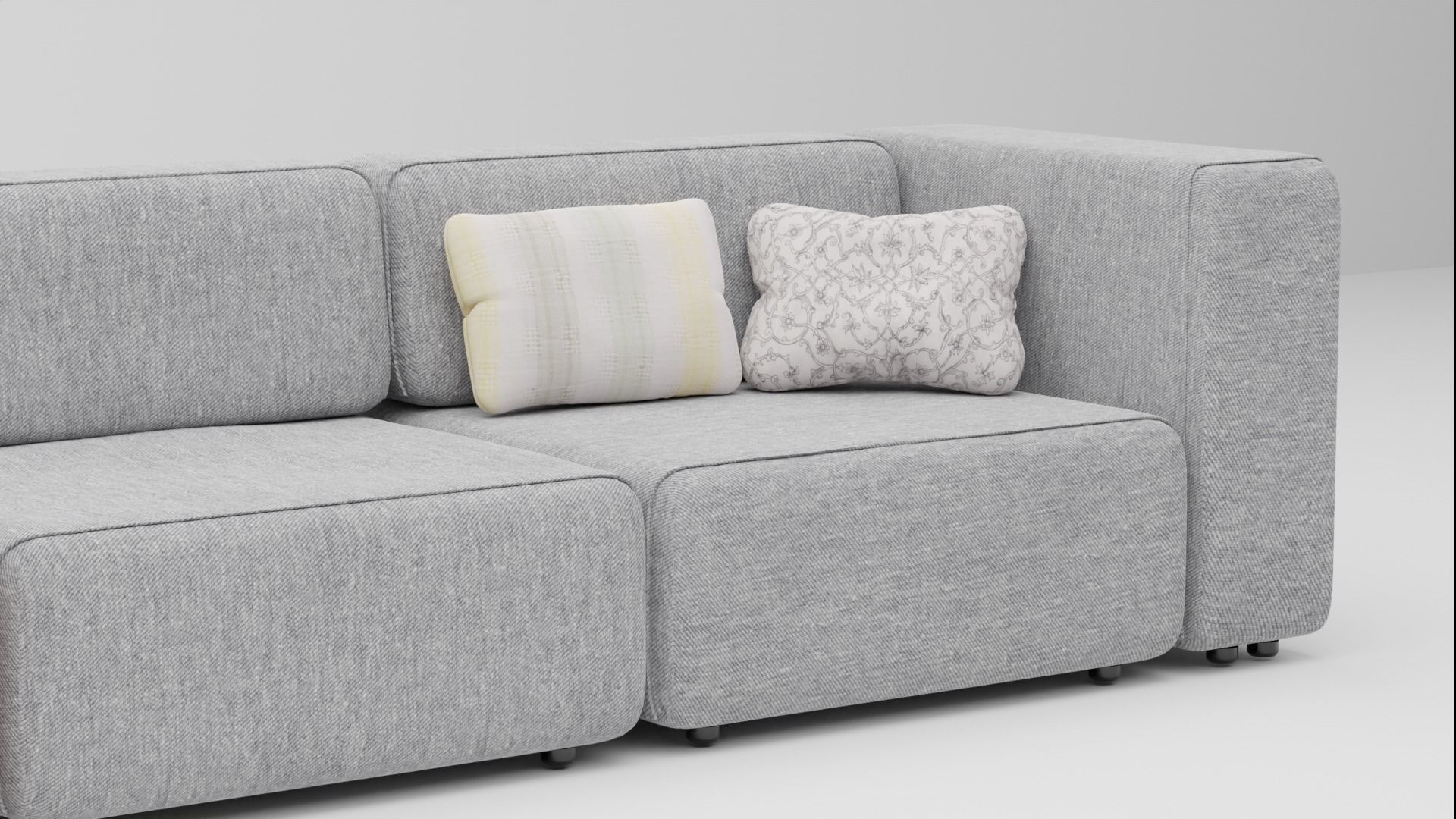 COUCH SOFA Low-poly 3D model_5