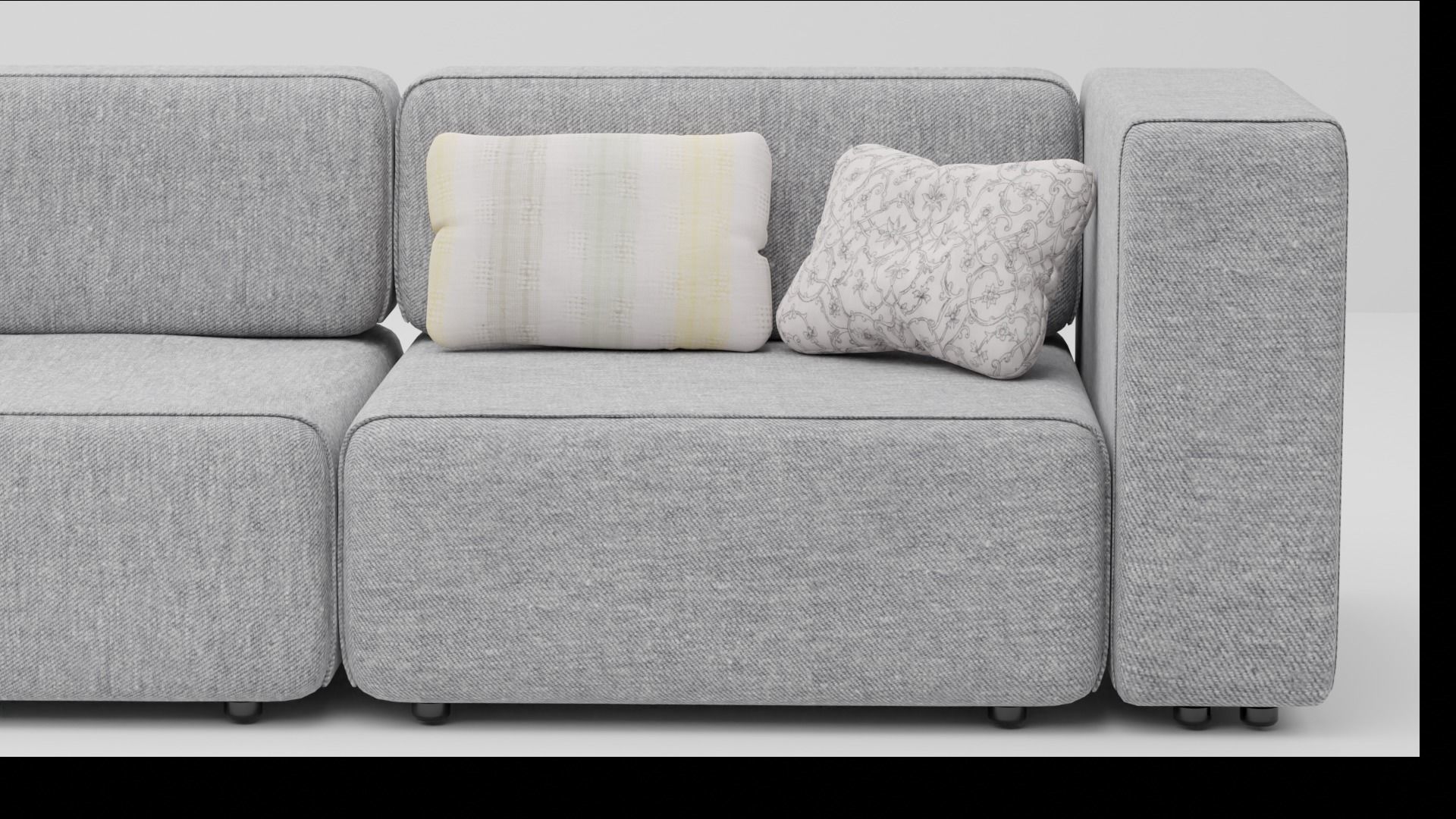 COUCH SOFA Low-poly 3D model_1