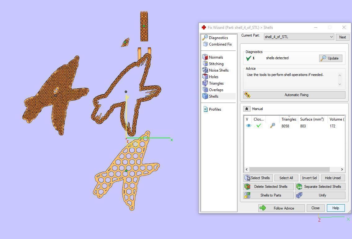 A PAVE LETTER FONT 2 Options 3D print model_4