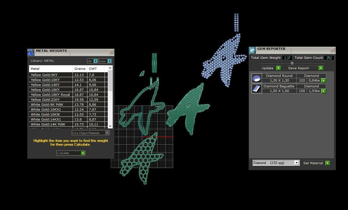A PAVE LETTER FONT 2 Options 3D print model_5