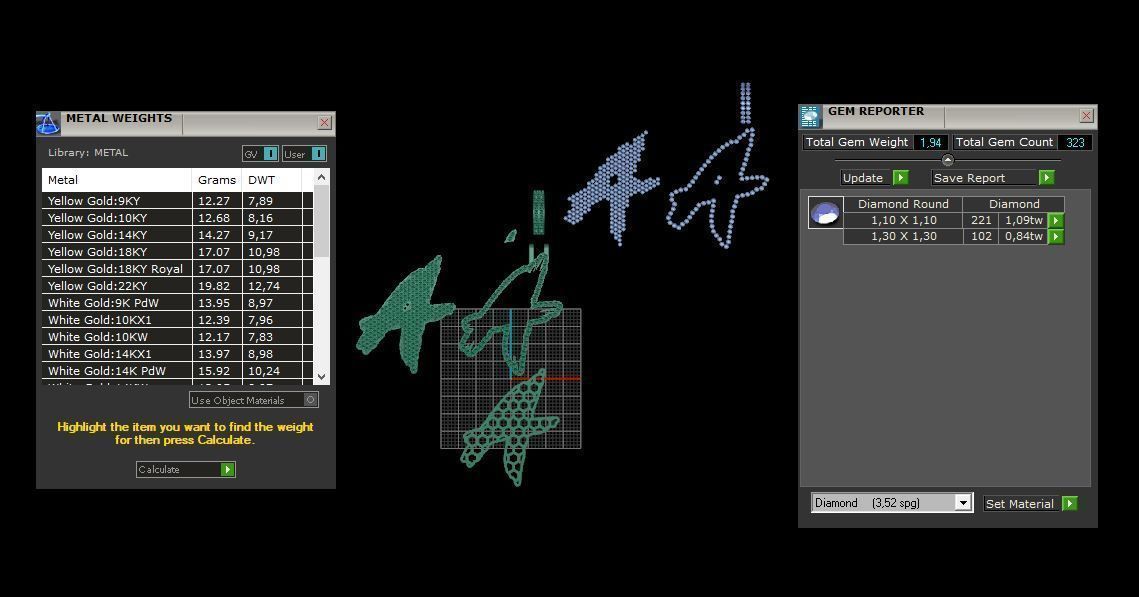 A PAVE LETTER FONT 2 Options 3D print model_6