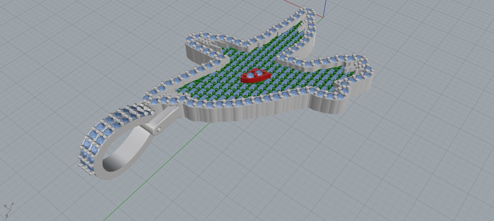 A PAVE LETTER FONT 2 Options 3D print model_10