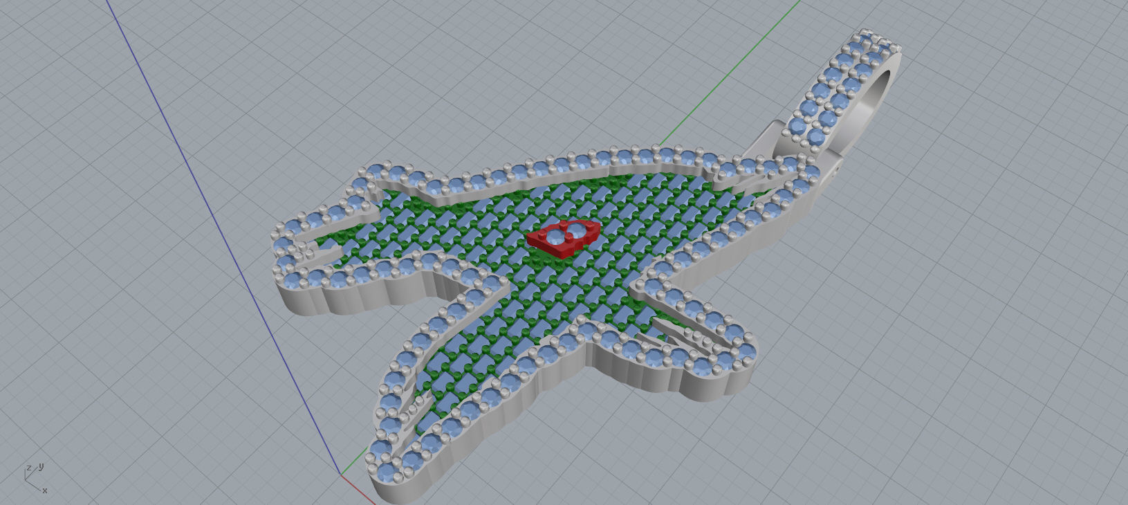 A PAVE LETTER FONT 2 Options 3D print model_8