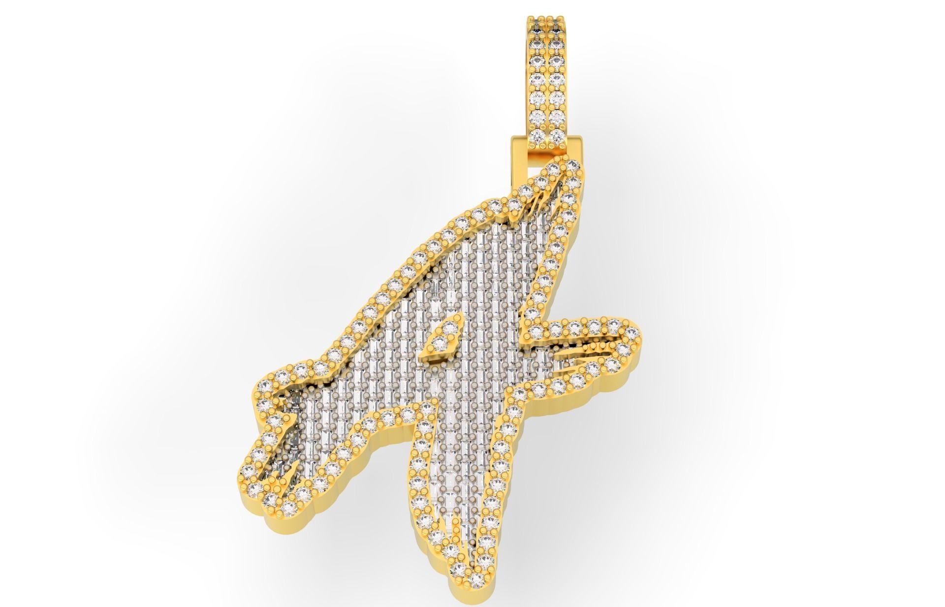 A PAVE LETTER FONT 2 Options 3D print model_1