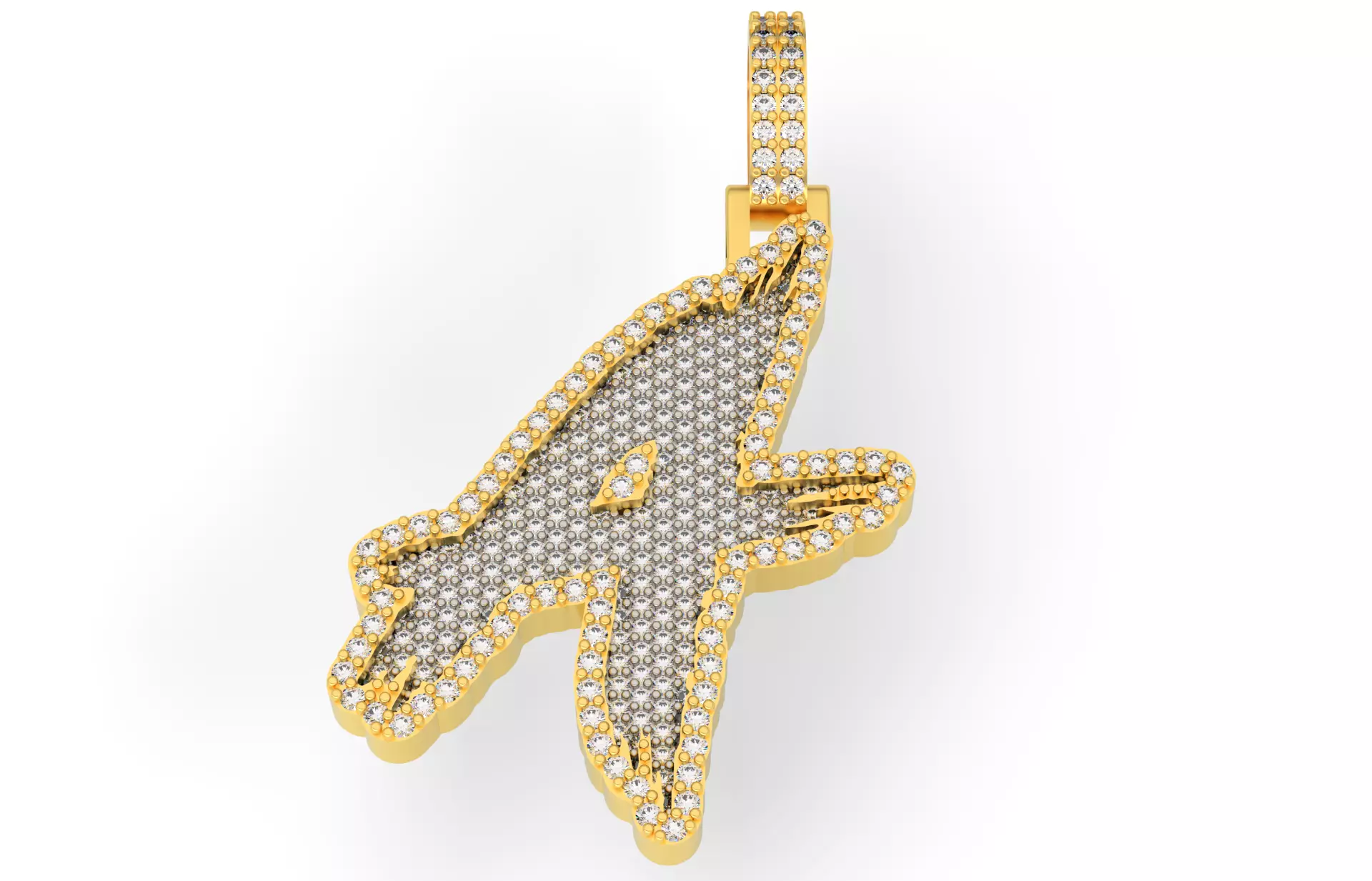 A PAVE LETTER FONT 2 Options 3D print model_0